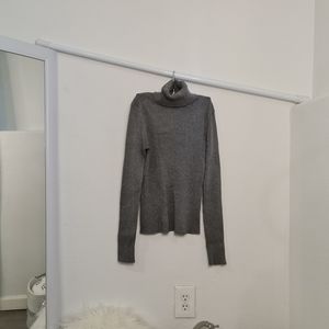 Gray turtleneck